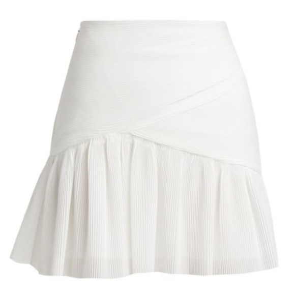 ZIMMERMANN Wild Botanica Wrap-Effect Plissé-Woven Mini Skirt Zimmermann Size 2 - Picture 6 of 6